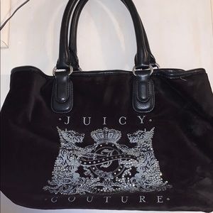 Juicy Couture Black Suede Handbag